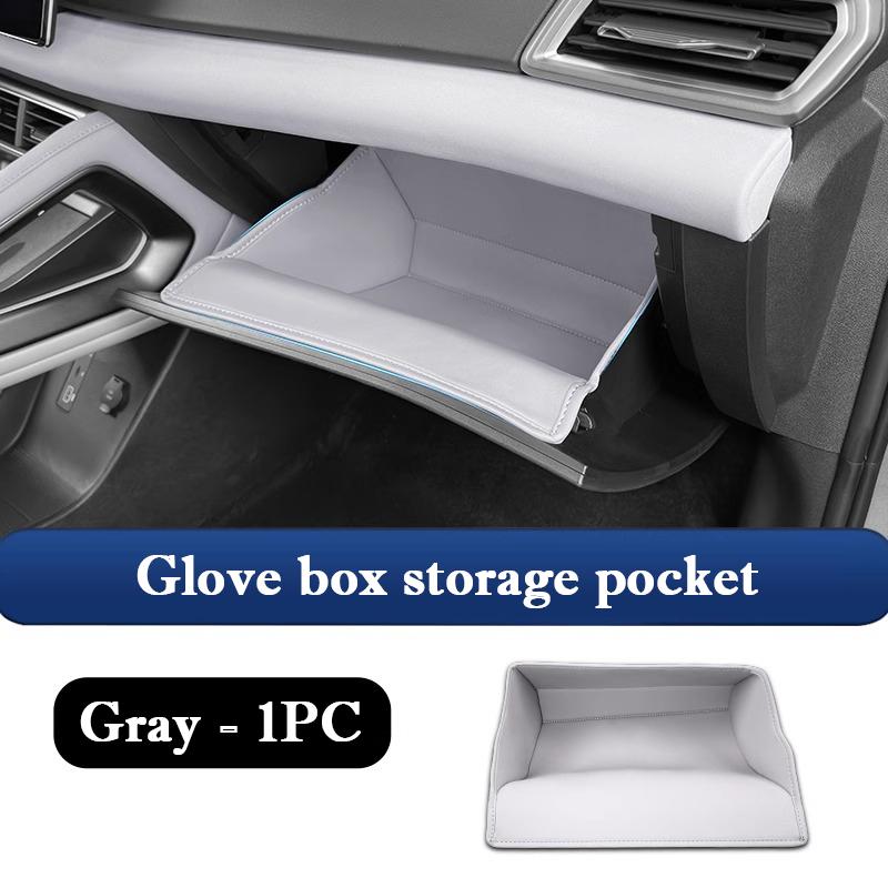 For BYD Atto 2 Car Glove Box Storage Bag Pocket Protective Pad Leather Anti Kick Pad Protection Sticker Interior Stowing Tidying