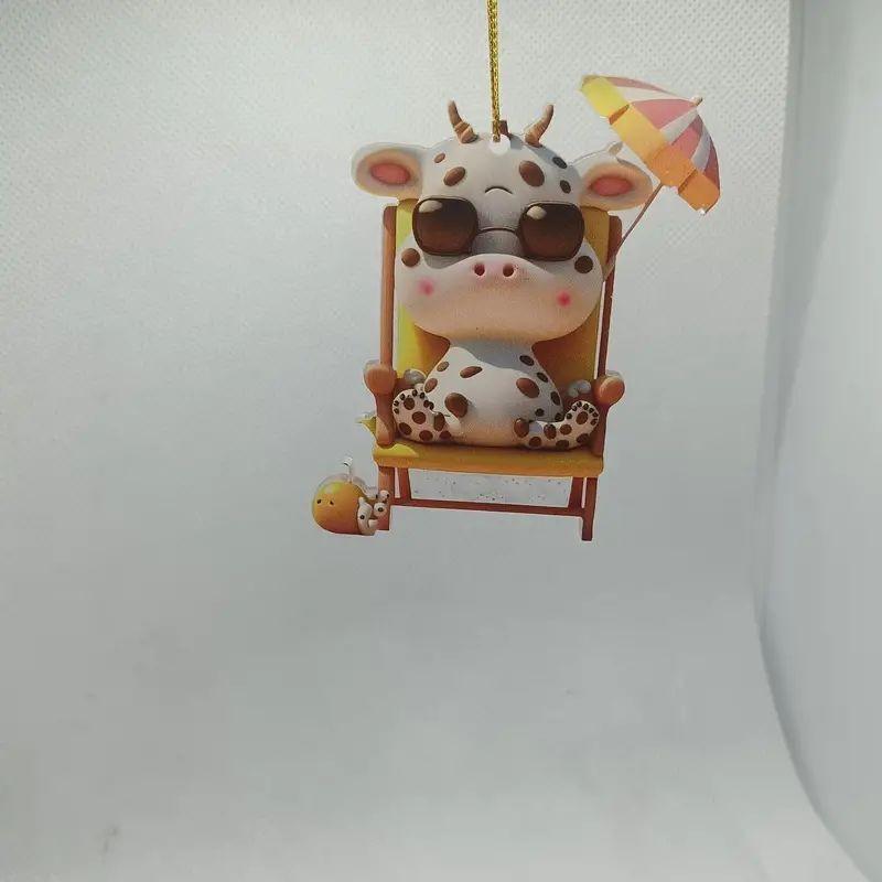 Quality High 2023 Cartoon Acrylic Cute Animal Ornaments For Festive Home Decoration