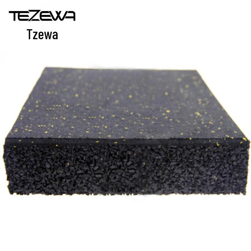 TEZEWA Gym Shock-Absorbing Sound-Insulating Rubber Floor Mats (10-Pack)