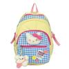 Girl student schoolbag female Korean version ins retro college style plaid versatile backpack large capacity travel backpack
