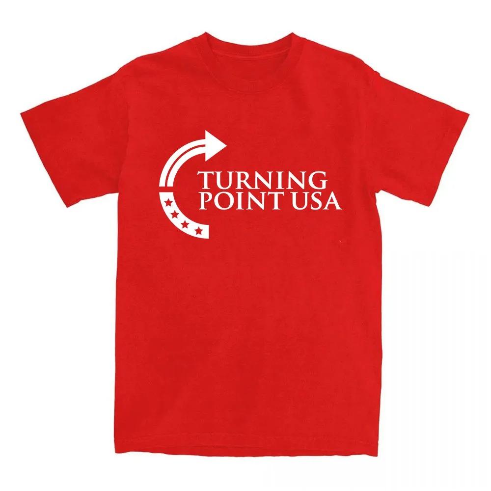 Turning Point Usa Tee American Charlie Kirk Fashion T-shirt Cotton Short Sleeve Casual Unisex Best Selling Loose Clothes Unisex