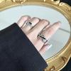Retro Simple Opening Dongdaemun Cold Wind Epoxy Niche Design Ring Index Finger Ring Female Tide