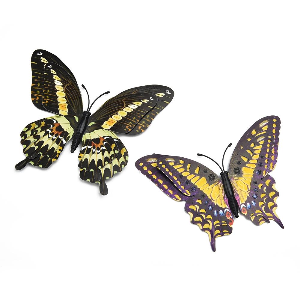 Butterfly Wall Stickers Home Bedroom Living Room Mirror Set Background