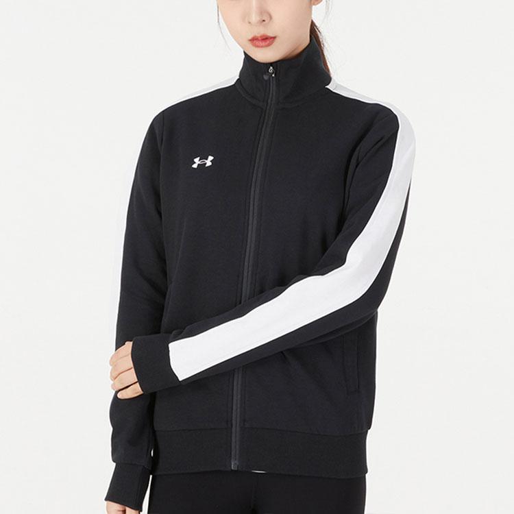 Under Armour Casual Running Training Stand Collar Jacket Women Jackets Black 21500442-001