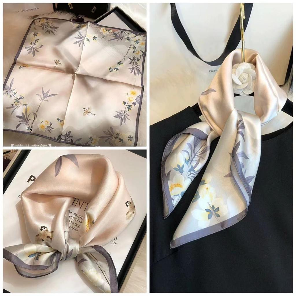 Eleganti Foulard di Seta da Donna Con Centinaia di Camicie, Assistenti di Volo, Decorazione Professionale, Protezione del Collo, Foulard, 70 Foulard Quadrati Piccoli.