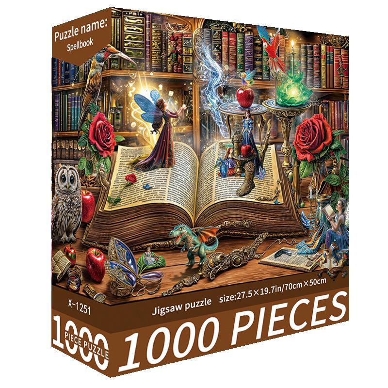 1000-Piece Cute Challenging Educational Jigsaw Puzzle for Adults - Stress Relief Birthday Gift for Her