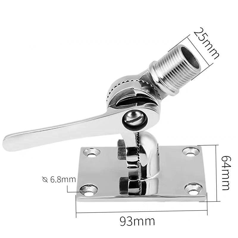 

Adjustable 316 Stainless Steel Marine Antenna Mount Bracket for Yacht Speedboats Other