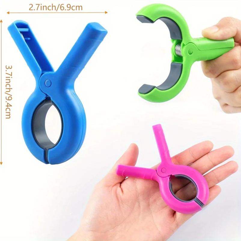 4/8Pcs Beach Towel Clips for Beach Chairs, Towel Holder Clips for Chair Pool On Cruise,Heavy Duty Clothes Pins, Strong Clips