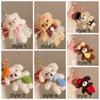 Ornement Suspendu Petit Ours Pendentif Breloque de Sac Poupée en Peluche Mignonne Porte-clés Poupée en Peluche Femmes Filles