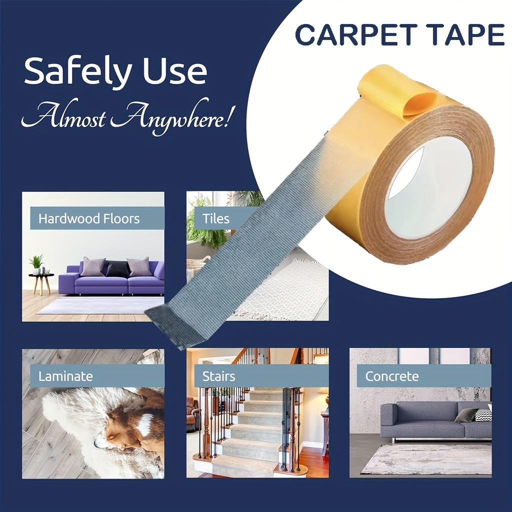 Heavy Duty Dual-Sided Extra Strong Tape with Fiberglass Mesh Carpets, Walls, Floors Waterproof Tape