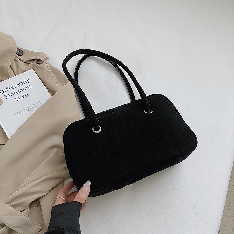 Retro Frosted Suede Shoulder Bag Fashiable And Simple High-end Ladies Handbag Autumn And Winter Large Capacity Underarm Bag