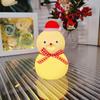 Snowman Silicone Night Light for Kids Christmas Gift Soft Touch Squishy LED Night Lamp Animal Nursery Night Lights