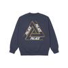 Palace FW21 Basically A Tri-Ferg Crew Sweatshirt Unisex Sweatshirt Navy P21CW010