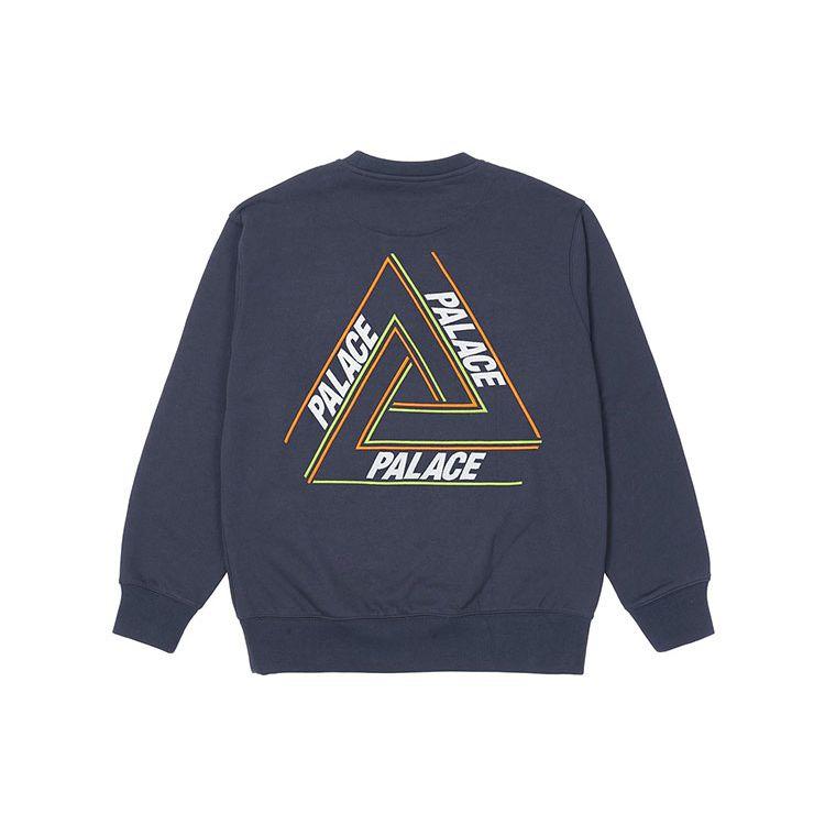 Palace FW21 Basically A Tri-Ferg Crew Sweatshirt Unisex Sweatshirt Navy P21CW010