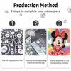 Disney Minnie Mouse Pearl Painting Painting Kit Pearl Art Home Decor Handmade Gift Rhinestone Diamond Painting Craft Kit DIY Diamond Art for Adults