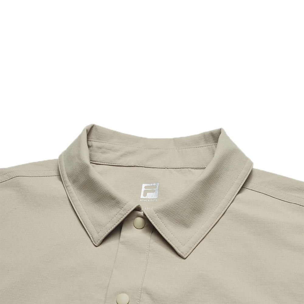 Fila Explorer Classic Versatile Comfortable Loose Work Short Sleeve Shirt Men Shirts A11M537401F-DK