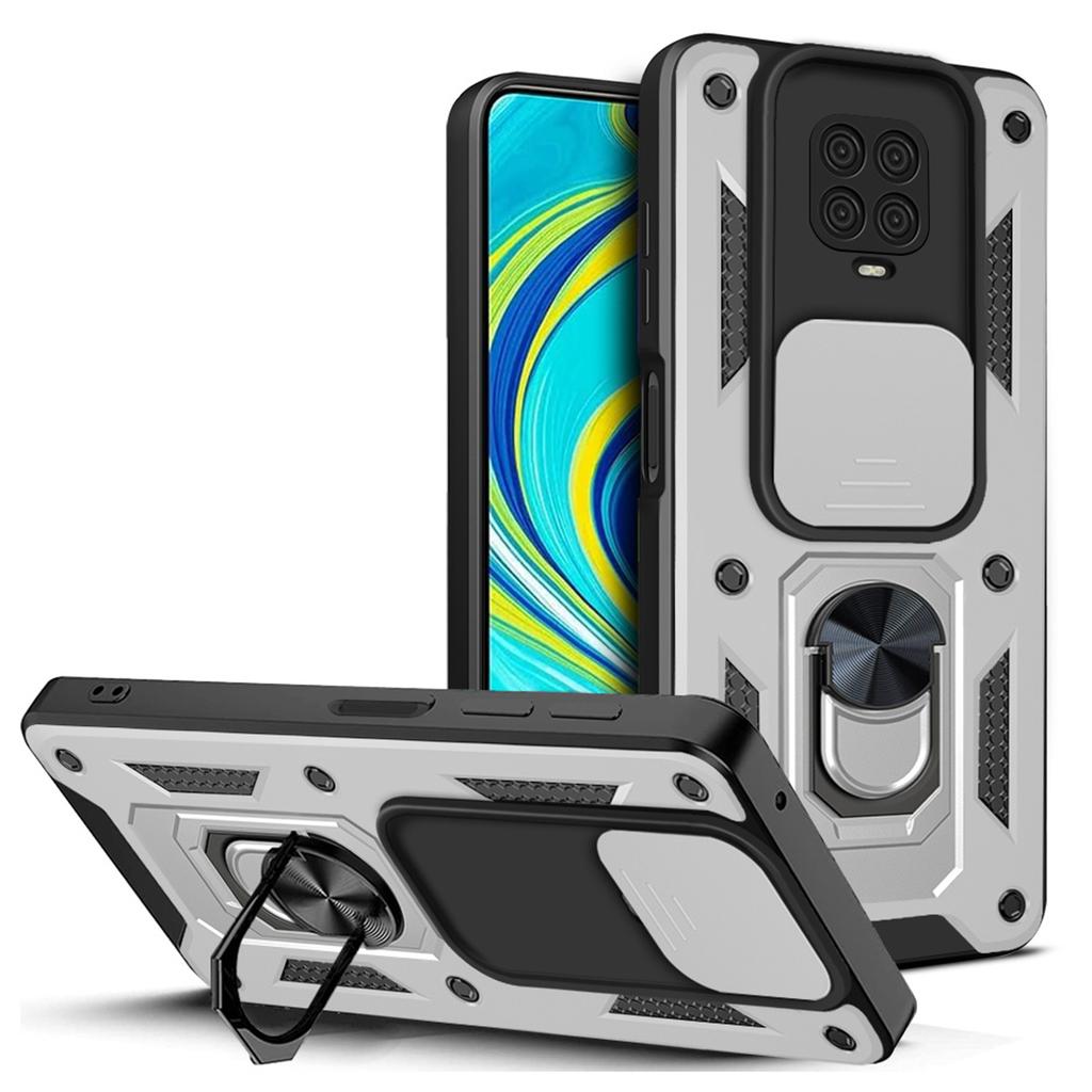 For Redmi Note 9 Pro Car Magnetic Holder Ring Back Cover For Xiaomi Redmi Note9 Pro Case Slide Camera Armor Phone Case