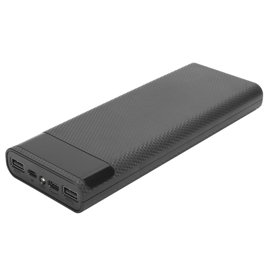 Lightweight 8 x 18650 Battery Storage Box DIY Portable Power Bank Jacking Accessoryblack