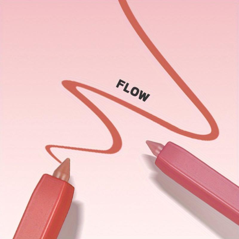 12-teiliges Set mit mattem Lippenkonturenstift, wasserdicht, verwischt nicht leicht, Lippenkonturenstift, Lippen-Make-up, Lippenstift, Stift mit Roller Pen Knife