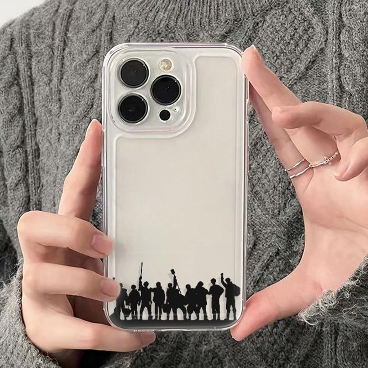 

For Apple Mobile Phone Case Design Sense Niche Transparent Plastic Case for Apple Mobile Phone Case Magnetic Attraction For iPhone 16PROMAX