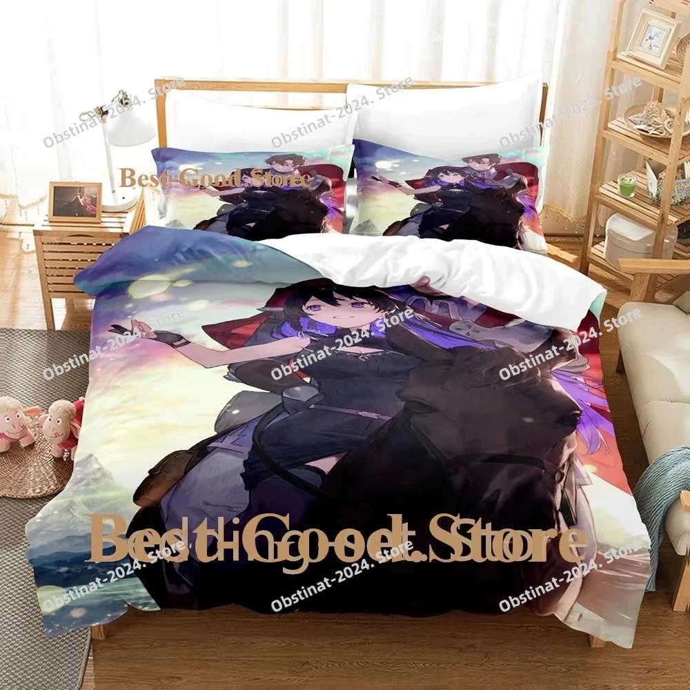 Unnamed Memory Bedding Set Single Twin Full Queen King Size Bed Set Adult Kid Bedroom Duvetcover Sets 3D Anime Bed Sheet Set