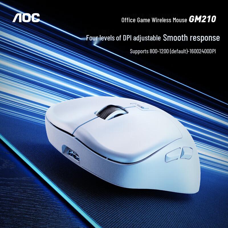 AOC GM210 Rechargeable Tri-Mode Wireless Mouse