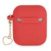Guess Gua2Lschsr Airpods 1/2 Cover Red/Red Silicone Charm Heart Collection