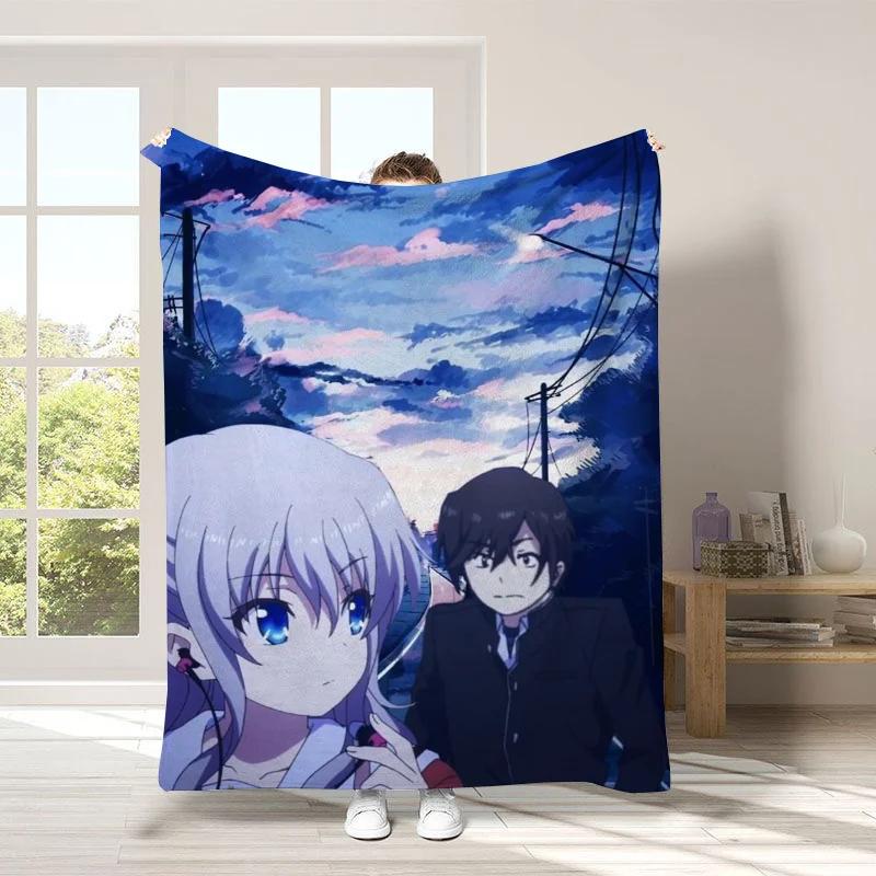 Blankets Charlotte Nordic Travel Fluffy Blanket for Bed Camp Baby Nap Bedroom Soft Sofa Decor Bedding Flannel Birthday Blankets