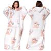 KOC BLUZA Oversize Ciepła Gruba KOCOBLUZA 2w1 XXL MISIE Futrzak [KB-XL16]