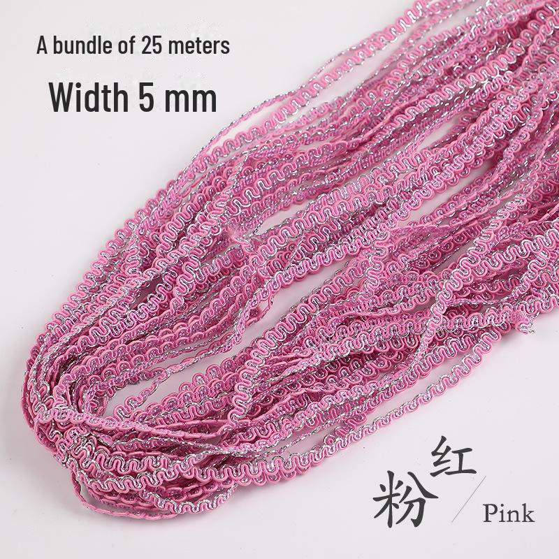 5mm Złota i Srebrna Koronka Falista na Akcesoria Odzieżowe DIY