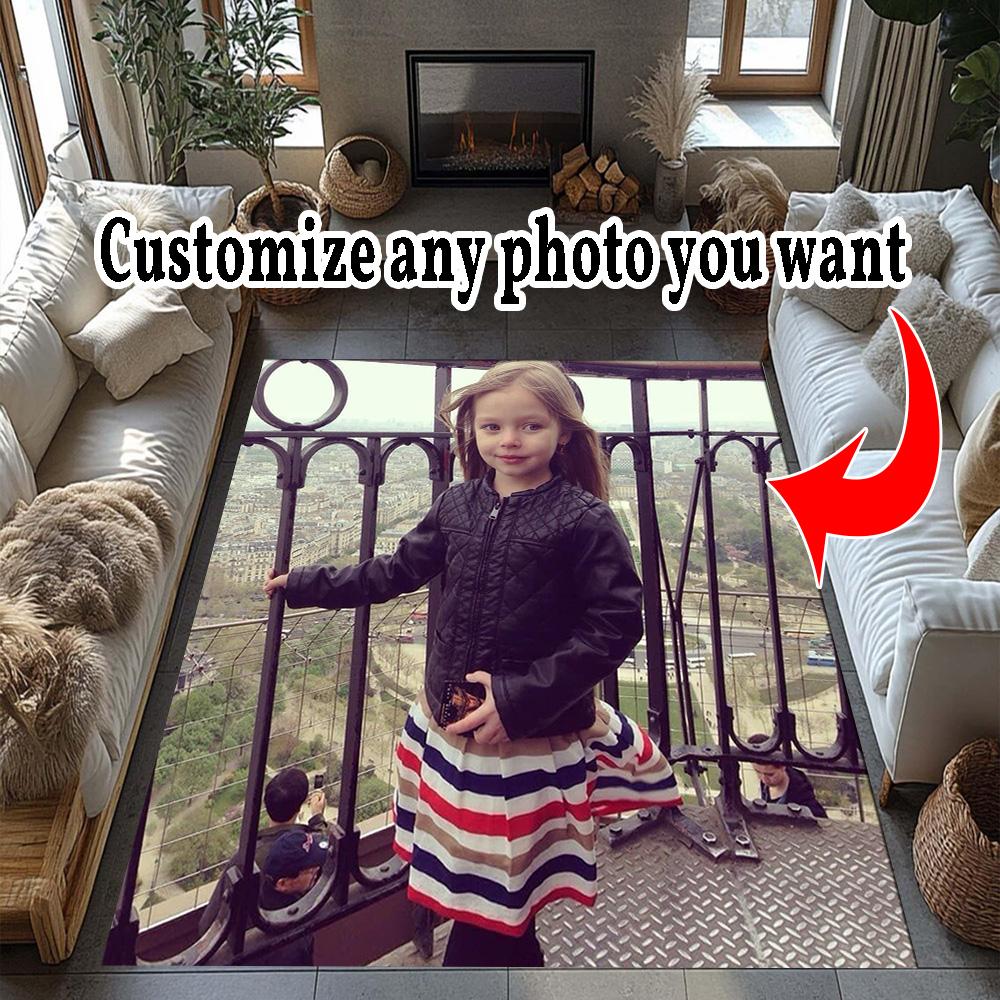 Customize Image Customizable photos Floor Rug Office Rug Perfect for Decorate room Playrooms Outdoor Dining Room Anti-slip Rug Anime Office Decor