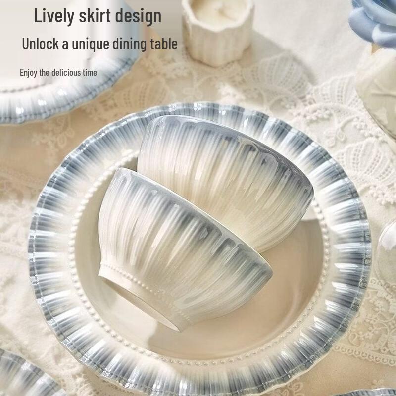 Naijiang French Style Ceramic Underglaze Dinnerware Set