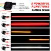 Tailgate Light Bar Driving Safety Warning Tail Rear LED High Brightness Strip Light with 3-Row 504 LEDs  4-Way Flat Connector Wire
