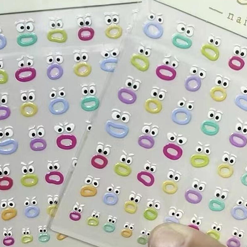 Monster Gel Nail Stickers Small Design Deco Toenail Manicure
