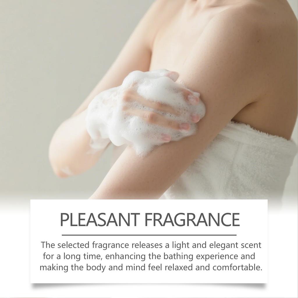 Body Shower Gel Comfortable and Fresh and Dense Foam Persimmon Orange Fragrance Body Skin Cleansing Shower Gel