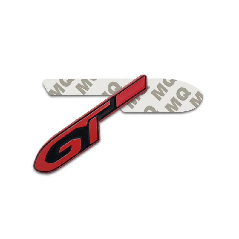 Metal Decal For c444 106 107 108 206 207 208 2008 3008 306 308 307 508 407 Car Rear Trunk Body Black GT Emblem Badge Sticker 444c