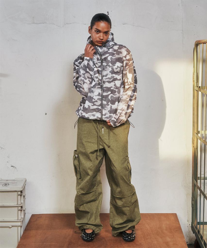 Thevinylhouse Ribstop Sheer Windbreaker Camo
