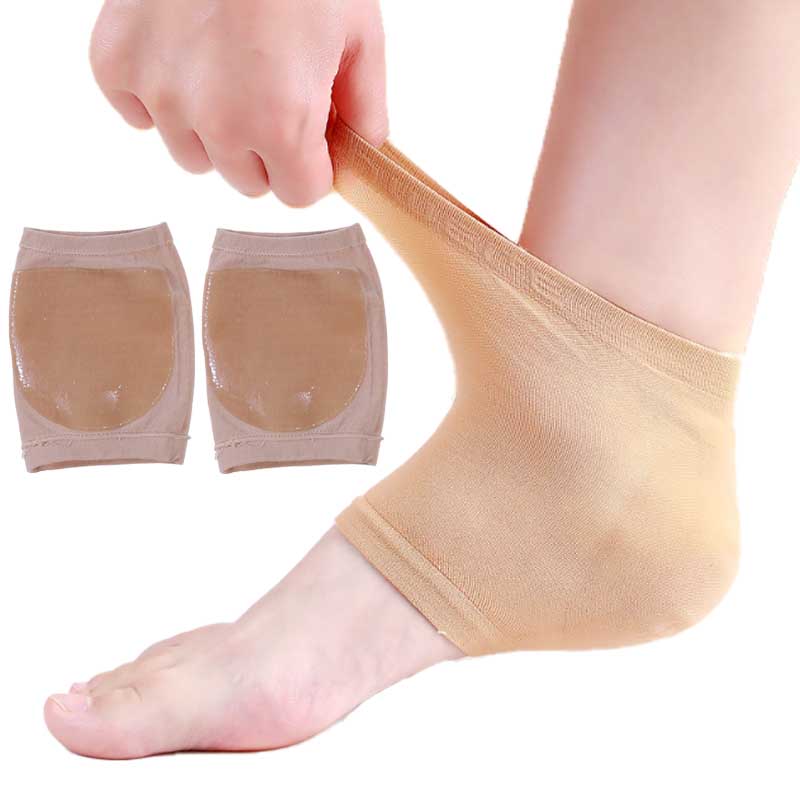 1/2Pair Heel Socks Foot Cover Moisturizing Anti-wear Anti-dry Cracking Half Short Socks Heel Cover Pads Heel Protector Cover