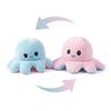 Reversible Octopus Plush Toy Purple And Blue With Embroidered Details Cute Collectible Stuffed Animal