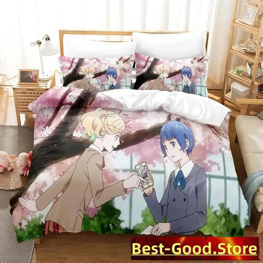 

Comforter Kageki Shojo Bedding Set Single Twin Full Queen King Size Bed Set Adult Kid Bedroom s 3D Print Anime Bed Comforter (quilt)-EU Single(135*200cm)3pcs