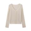 Jnleaog Autumn New Women's Clothing Fashion Style French Style Fashion All-Match Casual Style Simple Sweater Cardigan