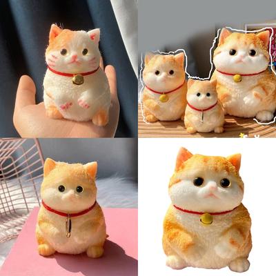 Novelty Prank Hands Up Kitten Figurine Squeeze Toy Novelty Gag Table Toy Decompressing Pinch Stress Toy Kitten