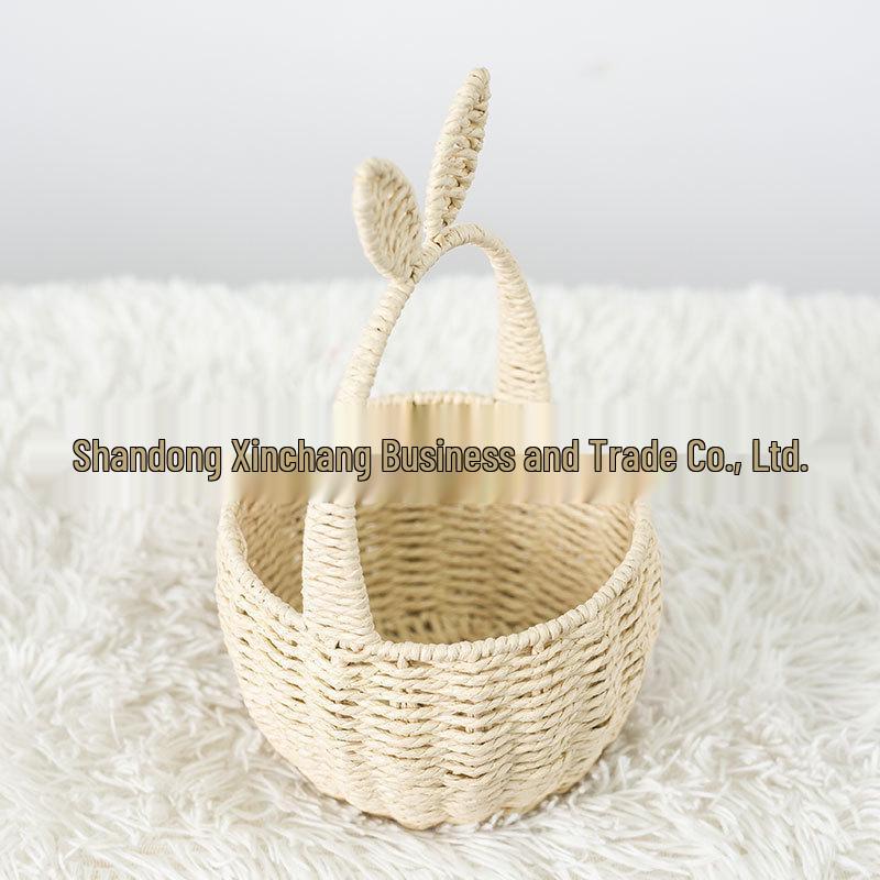 

Корзина с цветочной композицией из плетеного материала «Год Кролика» для свадеб и фестивалей