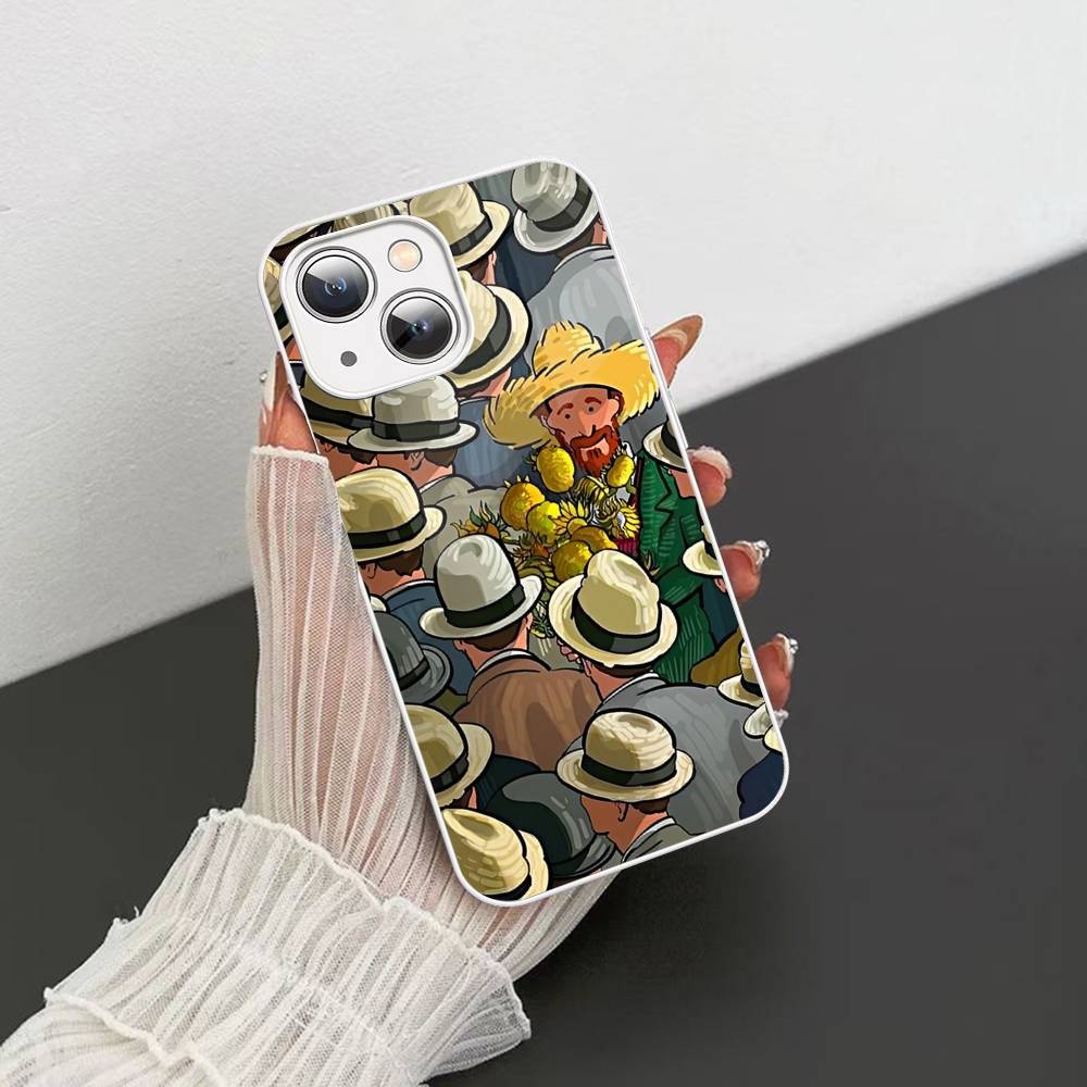 Van Gogh Art Painting For IPhone 14 13 12 Mini 11 Pro XS Max X XR 14 Plus Tempered Glass Cover
