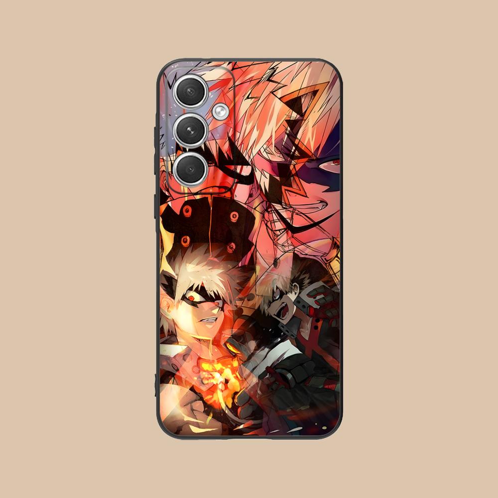 MHA Bakugo Mobile Phone Case for Samsung Galaxy S26 S25 S24 S23 S22 S21 S20 Note20 Plus FE Ultra Colorful Cover Smartphone Cover