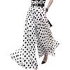 Wave Point High Waisted Loose Pants Women Polka-Dot High Waist Loose Waistband Pants
