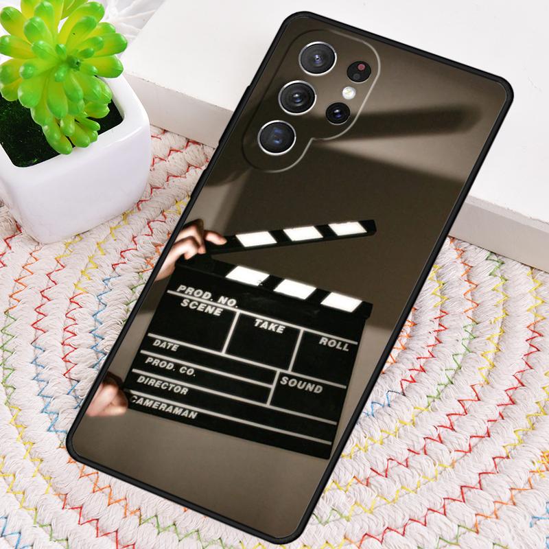 Film Movie Maker Clapper Board Phone Case for Samsung Galaxy Note 10 Pro S26 Ultra S23 S24 FE S25 S21 S22 PLUS Shockproof Cove