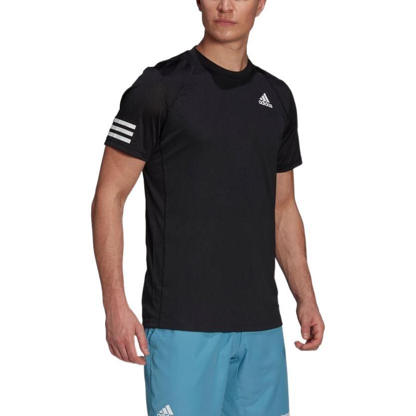 adidas T Shirts Men's Black Crew Neck Moderate Straight Fit GL5403
