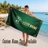 Hibernian FC Design Beach Towel Custom Text Large Towel for Beach Vacation