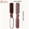 Mane Bristle Hair Brush Foldable Portable Comb With Mirror Pocket Collapsible Travel Massage Hair Styling Tool Salon Gift